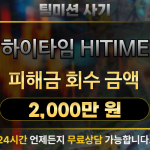 하이타임(HITIME) 팀미션 사기 피해금 2,000만 원 회수 사례